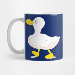Cute duck roaming around doodle Mug
